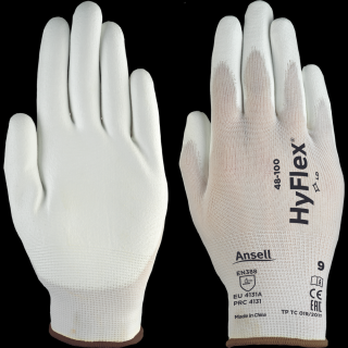 Pracovné rukavice  ANSELL 48-100 HyFlex SensiLite biele