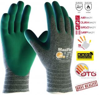Pracovné rukavice ATG MAXIFLEX COMFORT 34-924 SIVÉ