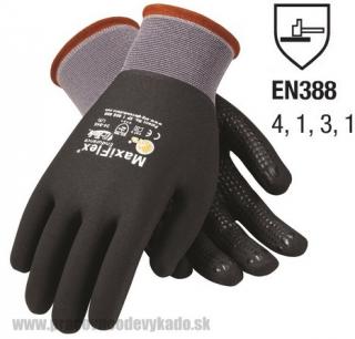 Pracovné rukavice ATG MAXIFLEX ENDURANCE 34-847 s terčíkmi DRIVERS čierne