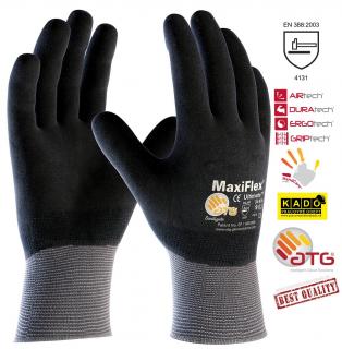 Pracovné rukavice ATG MAXIFLEX ULTIMATE 34-876 čierne