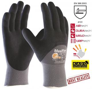 Pracovné rukavice ATG MAXIFLEX ULTIMATE 42-875 sivo/čierne