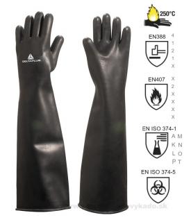 Pracovné rukavice chemické DELTAPLUS LA600