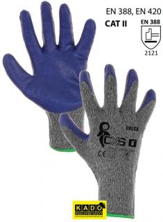 Pracovne rukavice CXS COLCA SIVO/MODRÉ