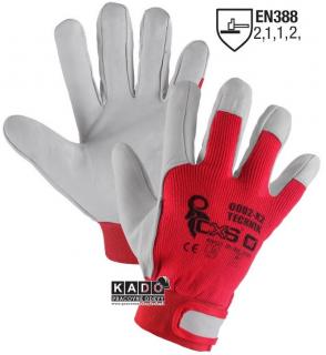 Pracovné rukavice TECHNIK CXS červené