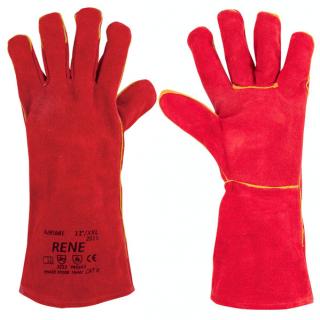 Pracovné rukavice zváračské RENE ARDON A2112 ČERVENÉ