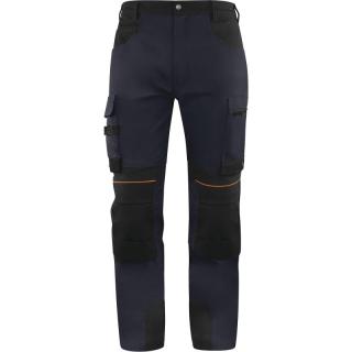 Pracovné strečové nohavice M5PA3STR DELTAPLUS tm-modrá-čierna