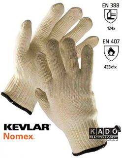 Pracovné tepelne odolné rukavice OVENBIRD 27 (Nomex+Kevlar)