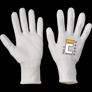 Protiporezné rukavice CERVA NAEVIA ruk.biele Dyneema/nylon