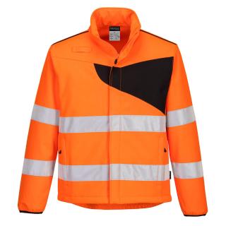 PW275 - Softshellová reflexná bunda PW2 Hi-Vis (2L) Portwest oranž/čierna