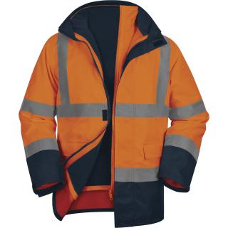 Reflexná bunda SPEED 5v1 DELTAPLUS oranžová