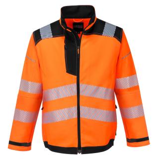 Reflexná montérková bunda T500 PORTWEST oranž/čierna