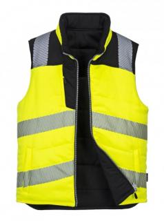 Reflexná obojstranná vesta PW374 PORTWEST žltá