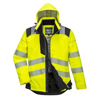 Reflexná zimná softshellová bunda T400 PORTWEST VISION žltá/čierna ()