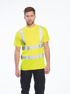 Reflexné bavlnené tričko Portwest S170 Cotton Comfort žlté