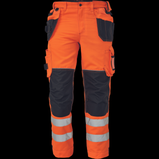 Reflexné nohavice KNOXFIELD HI VIS 310 FL pásové žlto/oranžové