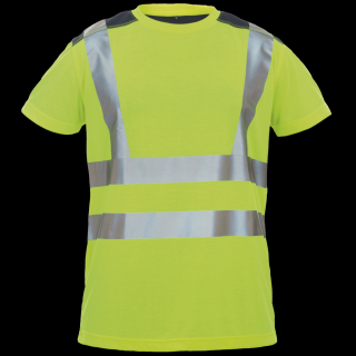 Reflexné polobavlnené tričko KNOXFIELD HVPS ČERVA žltá