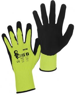 Reflexné pracovné rukavice WAYNA CXS žlté