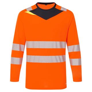 Reflexné tričko DX416 - DX4 Hi-Vis tričko L/S Portwest Oranž/čierna