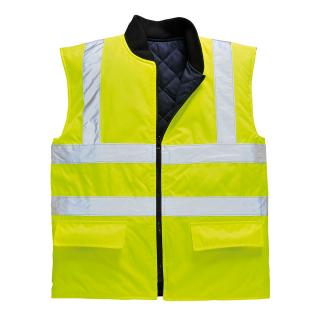 S469 - Reflexná obojstranná vesta Portwest žltá/tm. modrá