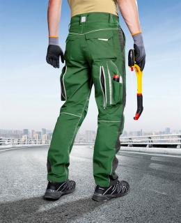Skrátené montérkové nohavice s odvetrávaním URBAN+ ARDON zelené do 175cm ()