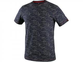 Strečové bavlnené tričko MARMORO CXS 175g + elastan tmavomodrá