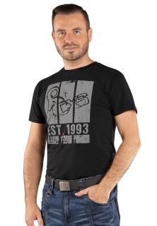 Strečové bavlnené tričko WILDER CXS 180g + elastan čierna