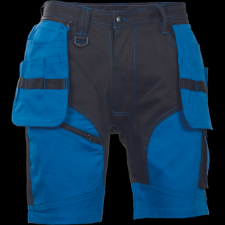 Strečové montérkové šortky KEILOR ČERVA royal modrá/čierna