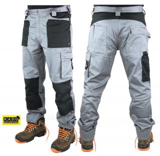 Strečové pracovné nohavice 8730 ISSA sivé