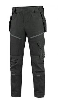 Strečové pracovné nohavice LEONIS CXS čierno/sivé
