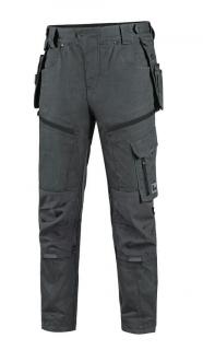 Strečové pracovné nohavice LEONIS CXS sivo/čierne