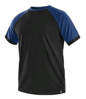 Tričko OLIVER CXS 180g čierno/modré DOPREDAJ (+ nadrozmerné)