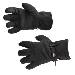 Zateplené FLISOVÉ rukavice GL12 Portwest čierne