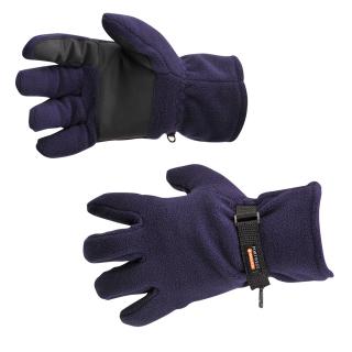 Zateplené FLISOVÉ rukavice GL12 Portwest tmavomodré