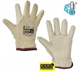 Zateplené pracovné rukavice HERON WINTER CERVA