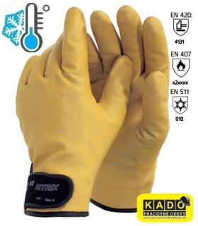 Zateplené pracovné rukavice OS 1st NITRIX