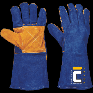 Zváračské pracovné rukavice PUGNAX BLUE CERVA