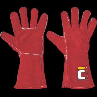 Zváračské pracovné rukavice PUGNAX RED
