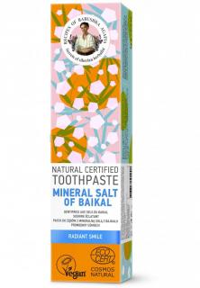 Babuška Agafia prírodná certifikovaná zubná pasta - Bajkalská minerálna soľ - pre žiarivý úsmev ()