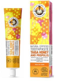 Babuška Agafia prírodná certifikovaná zubná pasta - Tajga med a propolis - pre zdravé ďasná ()