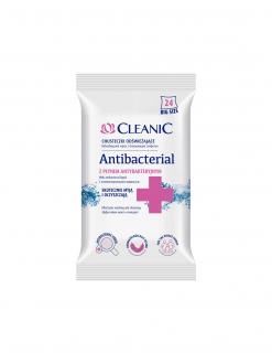 CLEANIC antibakteriálne vlhčené utierky  (extra jemné - 15 ks)
