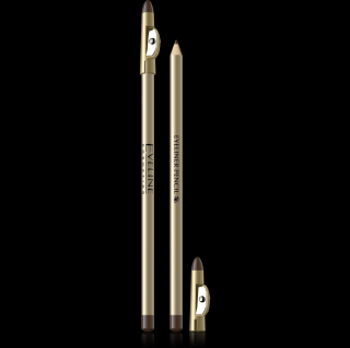 EVELINE dlhá ceruza na oči + strúhatko hnedá (čierna ceruzka)