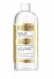 EVELINE Gold Lift Expert luxusná protivrásková micelárna voda 3v1 s 24k zlatom ()