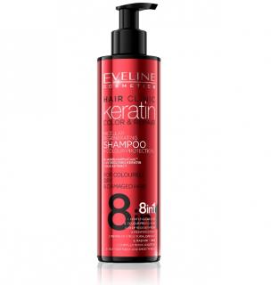 EVELINE Hair Clinic keratin COLOR  REPAIR 8v1 regeneračný šampón chrániaci farbu vlasov ()