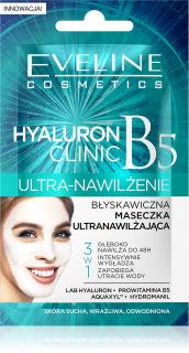 EVELINE HYALURON Clinic ultra - hydratačná vyhladzujúca maska 3v1 ()