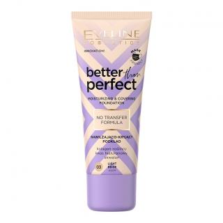EVELINE hydratačný a krycí make-up BETTER THAN PERFECT - 03 Light beige ()