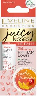 EVELINE Juicy Kisses multiregeneračný balzam na pery - exotické mango