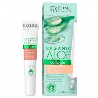 EVELINE Organic ALOE + COLLAGEN tekuté očné vankúšiky