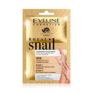 EVELINE Royal Snail regeneračný zábal na ruky (gommage peeling)