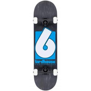 Birdhouse Stage 3 B Logo 8  Skateboard - Black/Blue