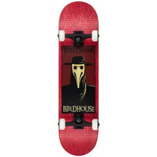 Birdhouse Stage 3 Plague Doctor 8  Skateboard - Red